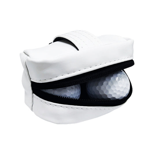 Leather Golf Ball Mini Skull Bag