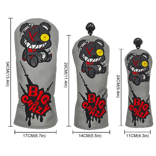 "Big Crazy" Golf Club Covers