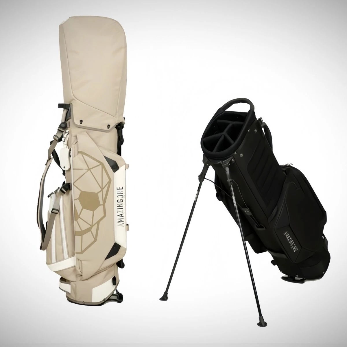 Khaki Skull Golf Club Bag