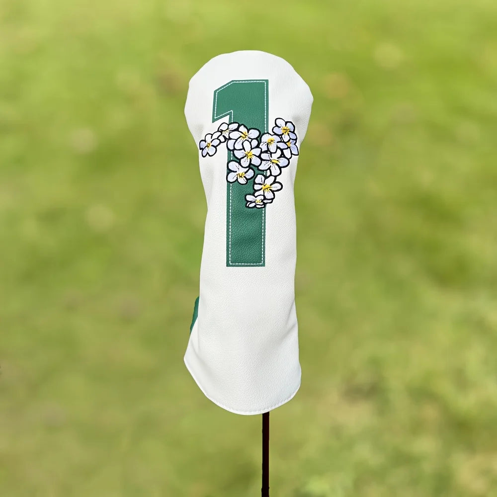 Floral Series White Golf Club Head Covers