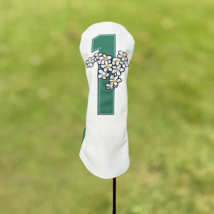 Floral Series White Golf Club Head Covers