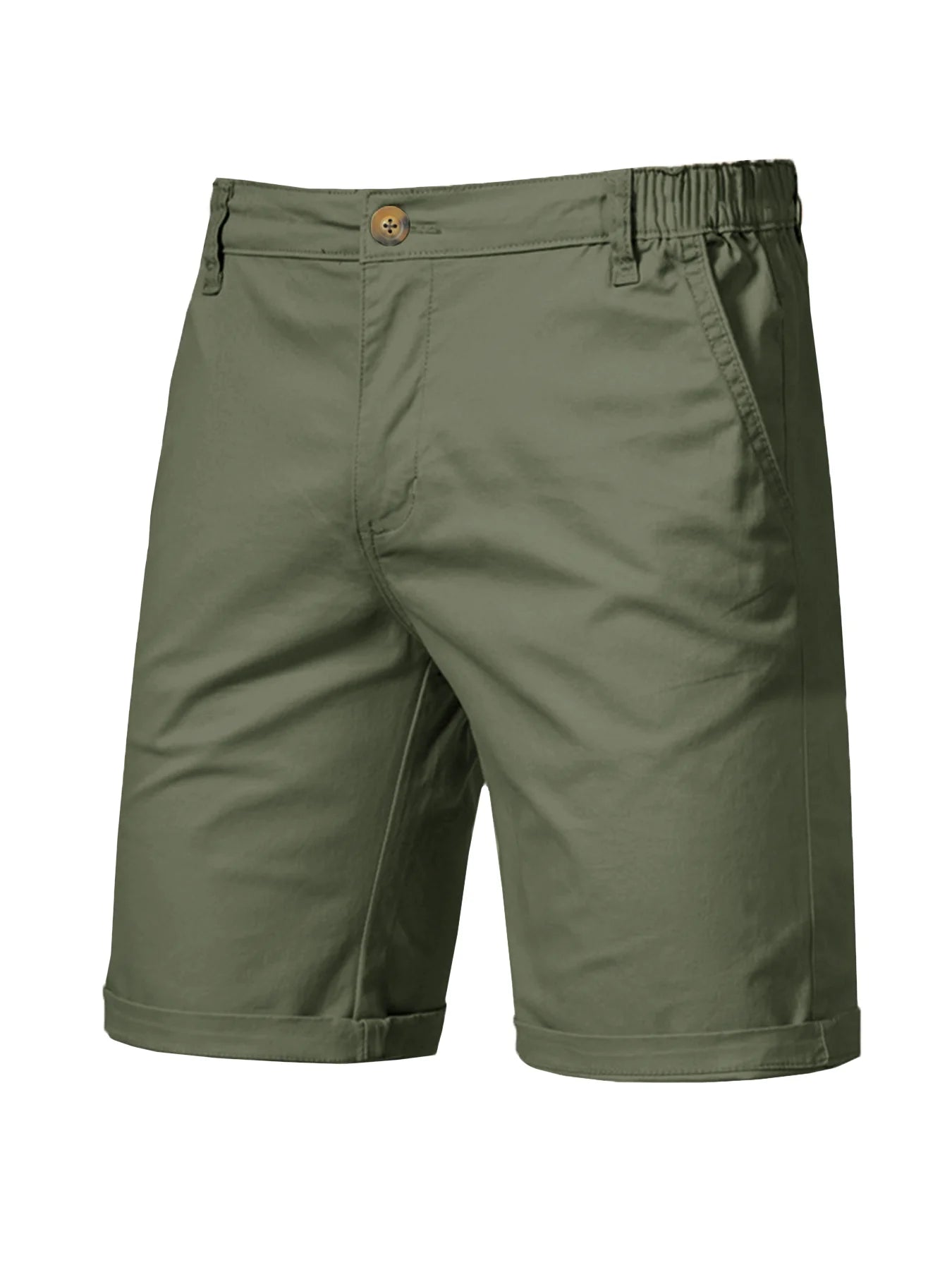 Mens Casual Khaki Golf Shorts