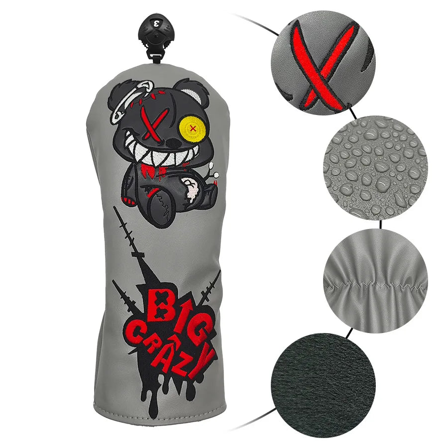 "Big Crazy" Golf Club Covers