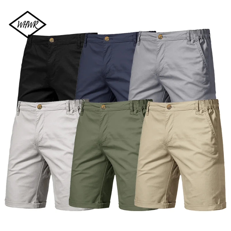 Mens Casual Khaki Golf Shorts