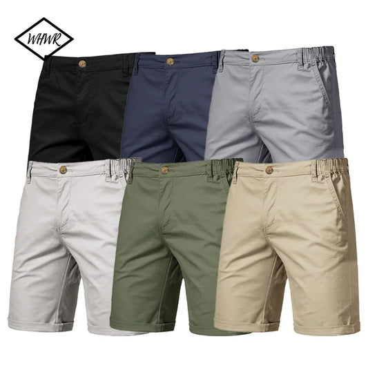 Mens Casual Khaki Golf Shorts