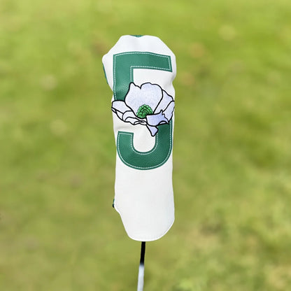 Floral Series White Golf Club Head Covers