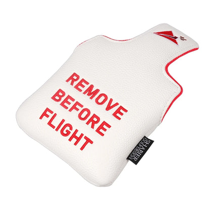 'REMOVE BEFORE FLIGHT' Embroidery Magnet Closure Golf Headcover