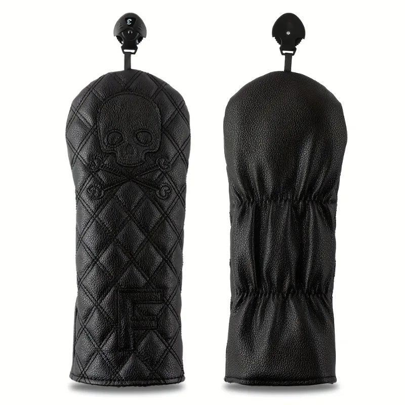Black Skeleton Golf Club Covers