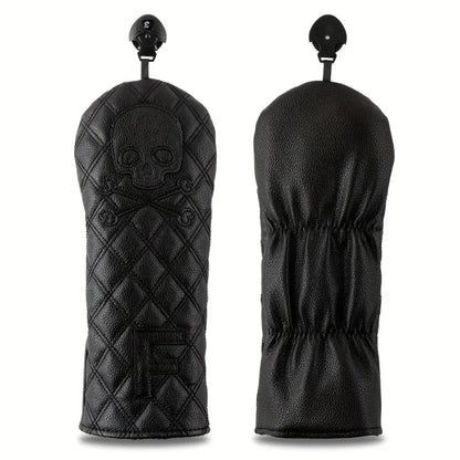 Black Skeleton Golf Club Covers