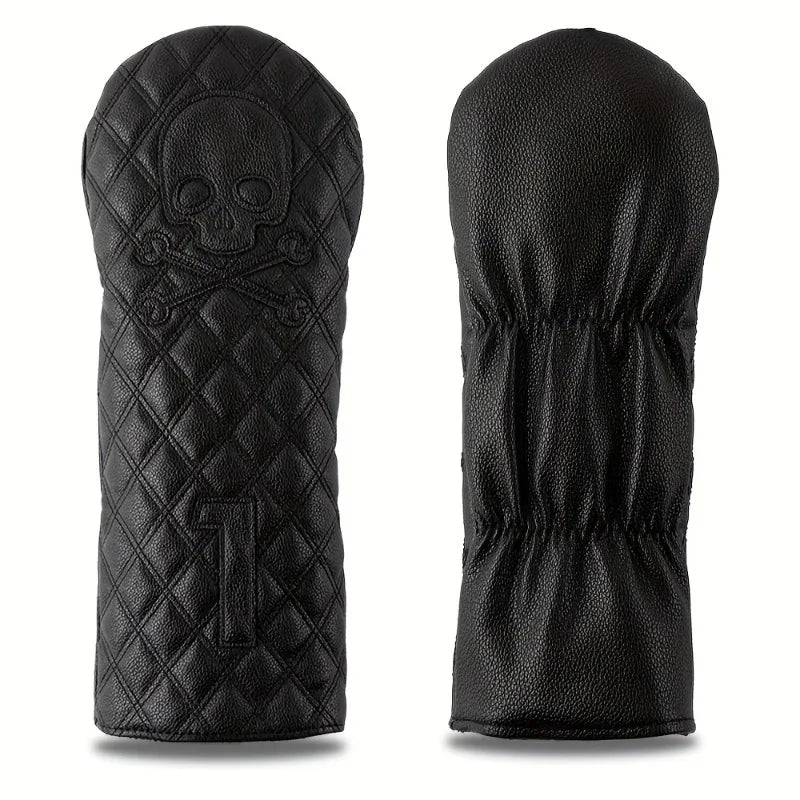 Black Skeleton Golf Club Covers