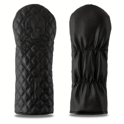 Black Skeleton Golf Club Covers