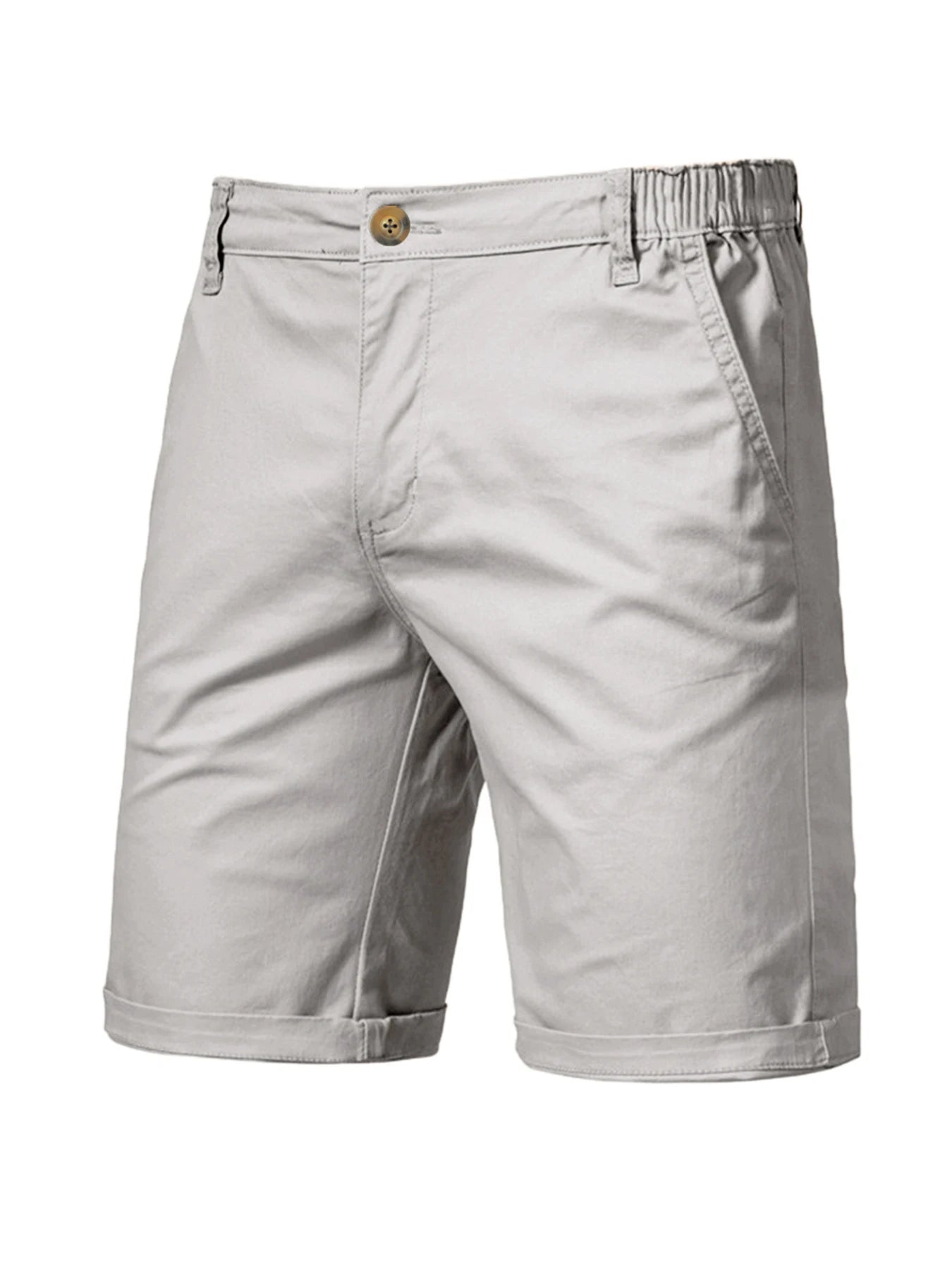 Mens Casual Khaki Golf Shorts