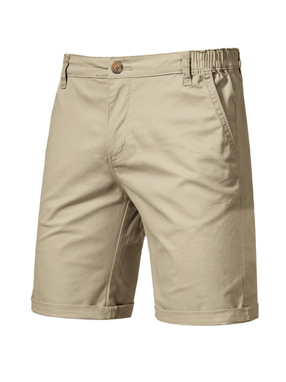 Mens Casual Khaki Golf Shorts