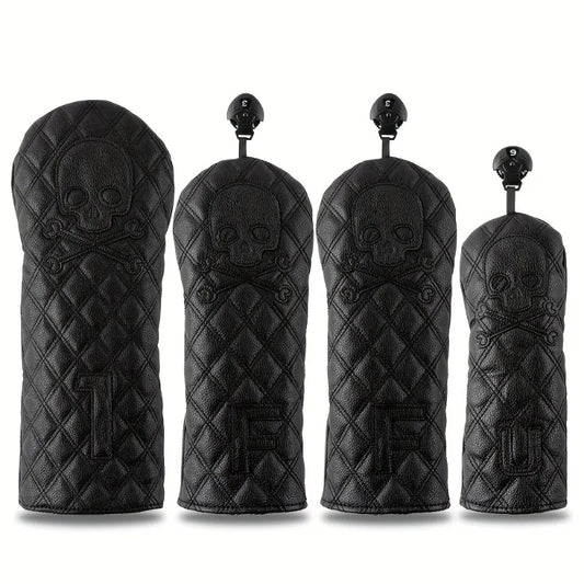 Black Skeleton Golf Club Covers