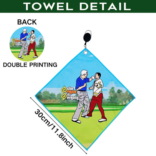 "The Price Is Wrong B" Golf Towel - Bob Barker