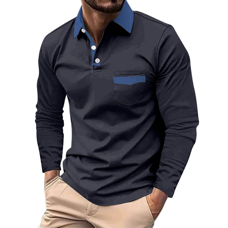 Men's Long Sleeve Golf Polo