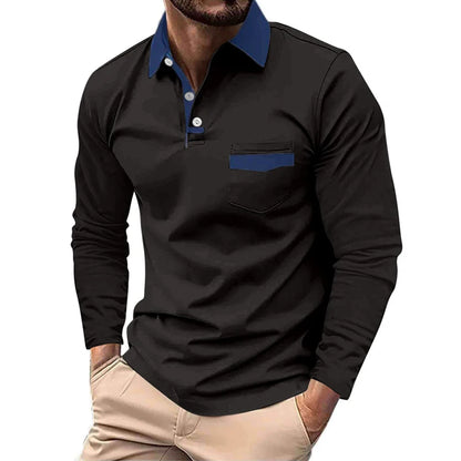 Men's Long Sleeve Golf Polo
