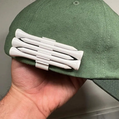 Golf Tee Holder - Hat Clip