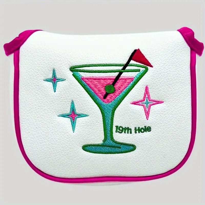 Elegant Martini Glass Putter Cover "19th Hole"