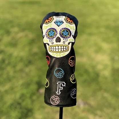 Mexican Sugar Skull Pattern Golf Club Covers
