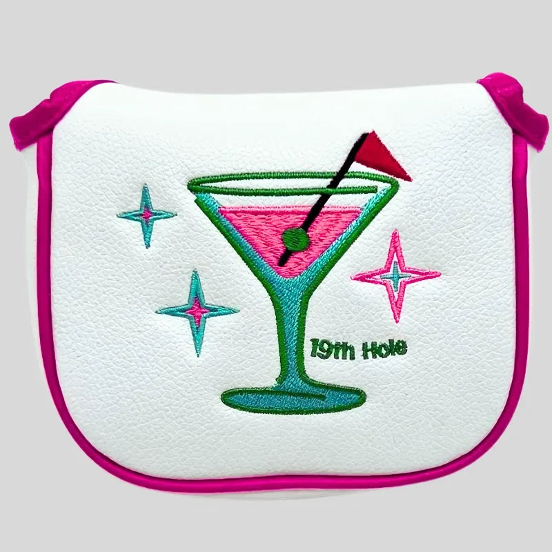 Elegant Martini Glass Putter Cover "19th Hole"