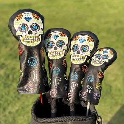 Mexican Sugar Skull Pattern Golf Club Covers