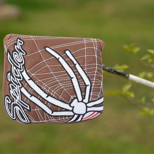 Spider Embroidered Golf Club Square Putter Cover